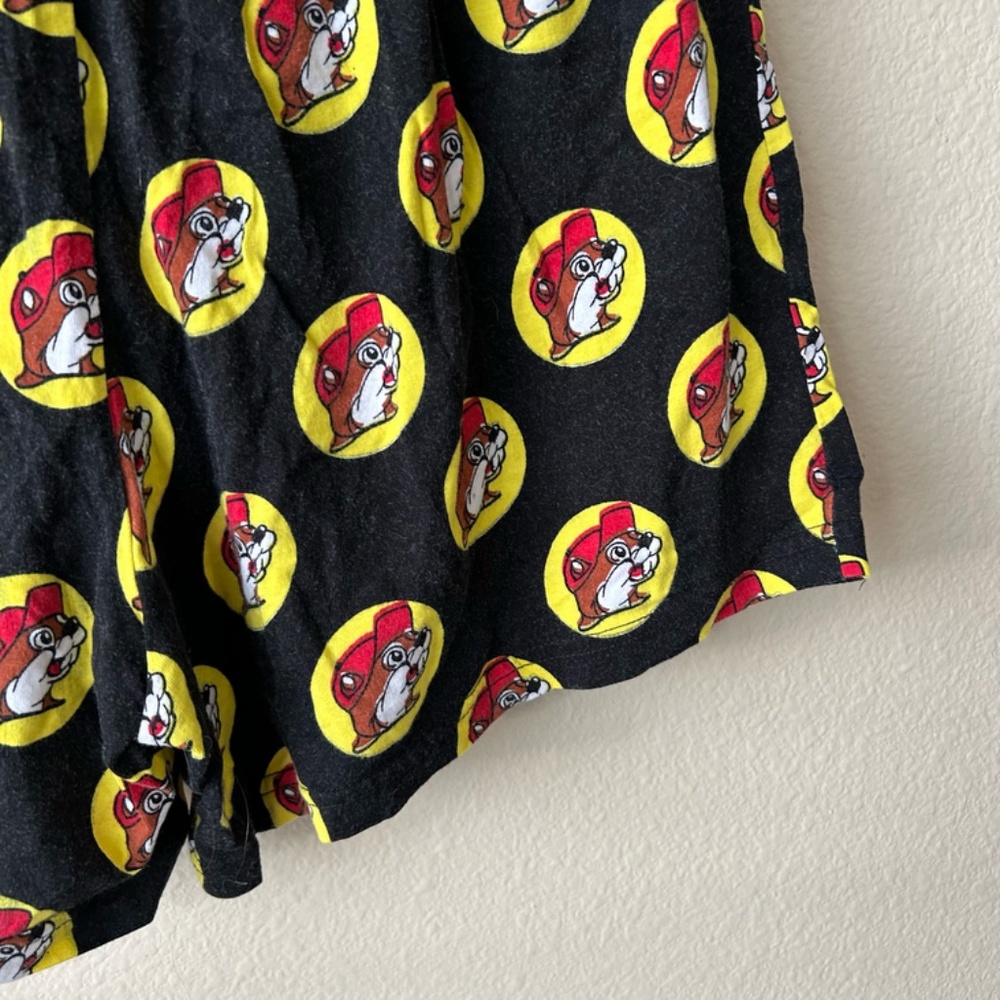 Shorts Boxer Style Bucee's Logo all over Black Red Yellow by Bucee's Child Large - Picture 11 of 12